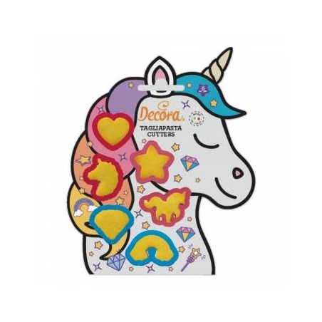 TAGLIAPASTA MINI UNICORNO SET 6pz