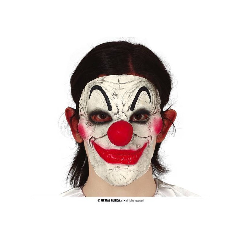 MEZZA MASCHERA PAGLIACCIO LATTICE