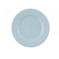 PIATTI ROUND BLU FIORDALISO 21cm 8pz
