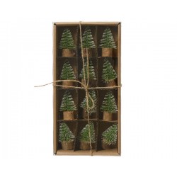 MINI ALBERO SNOWY Ø3xh7cm 12pz