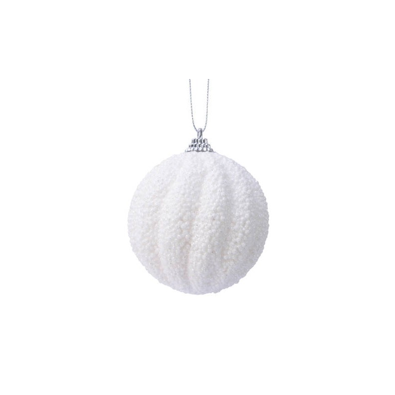 PALLINA FOAM PERLE ONDA BIANCO 2ass.Ø8cm