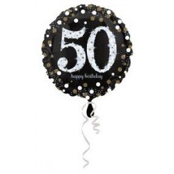 PALLONE MYLAR 45cm SPARKLING BIRTHDAY 50