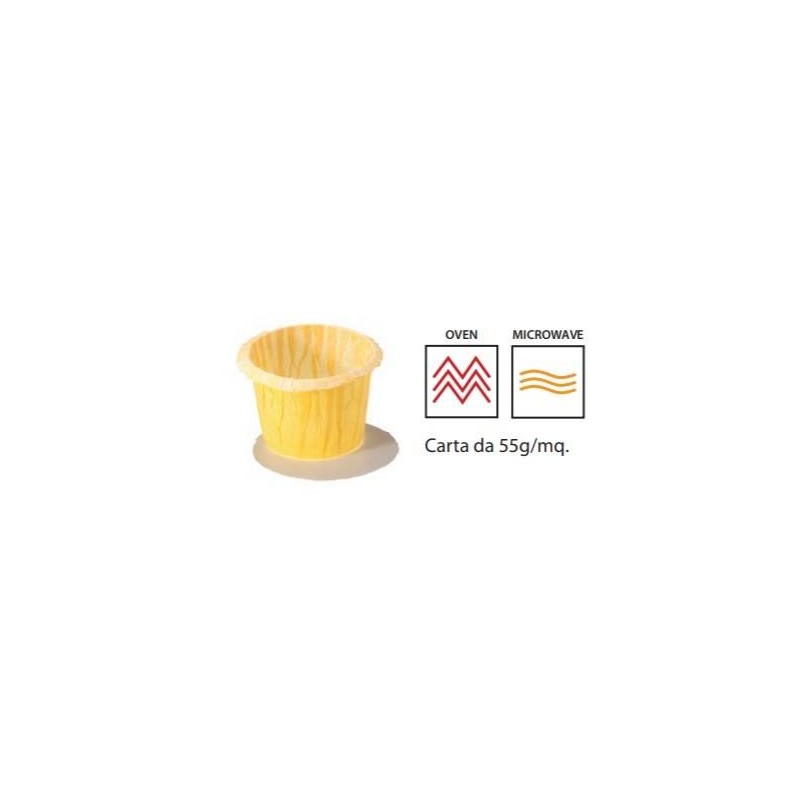 PIROTTINI MUFFIN 30x30mm GIALLO 120pz