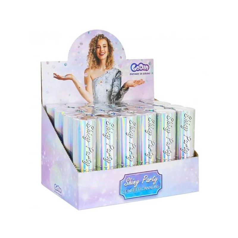 CANNONE SPARACORIANDOLI IRIDESCENTI 15cm