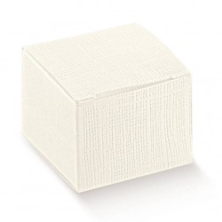 SCATOLA PIEGHEVOLE SETA BIANCO 8x8x8cm 10pz