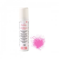 COLORANTE ALIMENTARE SPRAY METALLIZZATO ROSA 75ml NO E171 DECORA