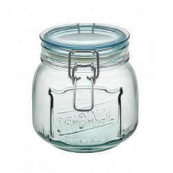 BARATTOLO VETRO CHIUSURA ERMETICA ORIGINAL 800cc ø12cm...