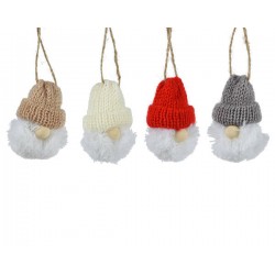 DECORAZIONE GNOMO CON CAPPELLO ASS.TA 5xh7,5cm 1pz