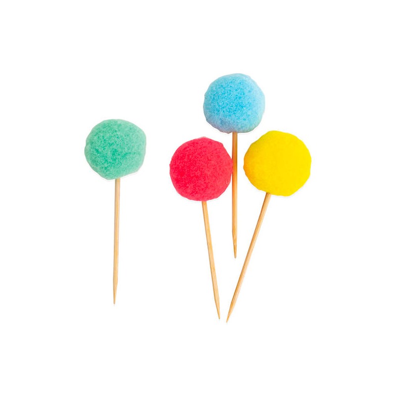 PICKS POM POM COLOR 10cm 10pz