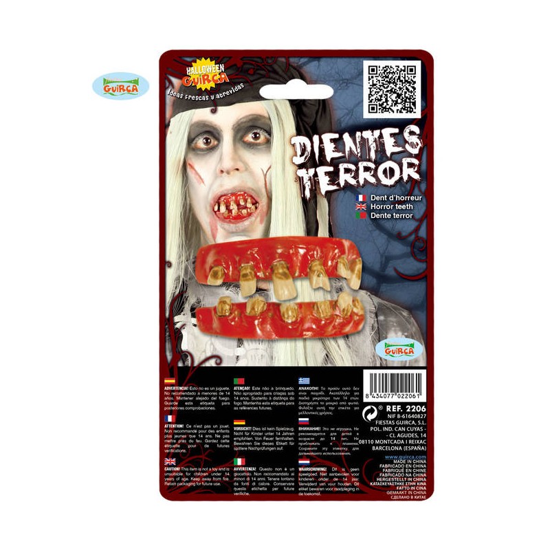 DENTI FINTI DEL TERRORE