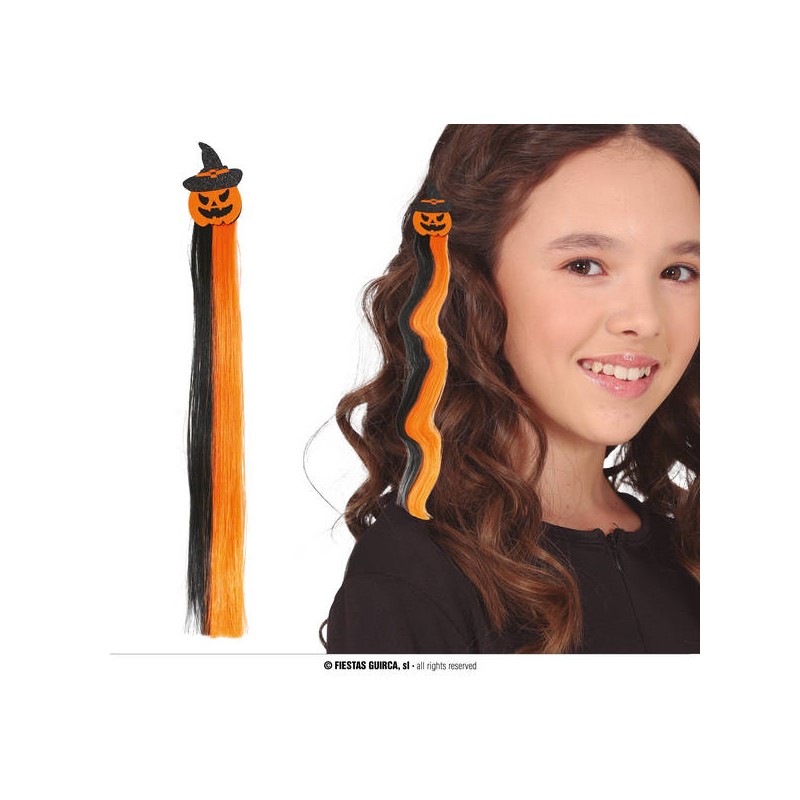EXTENSION CAPELLI ARANCIONE E NERA ZUCCA