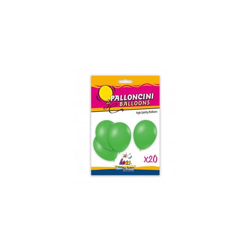 PALLONCINI LATTICE PASTELLO 9/10 26cm VERDE 22 20pz