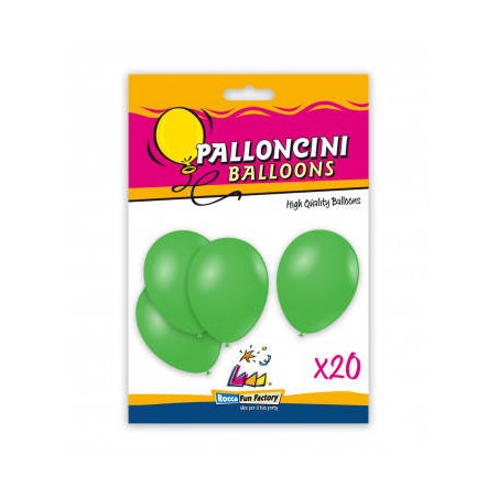 PALLONCINI LATTICE PASTELLO 9/10 26cm VERDE 22 20pz