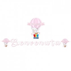 FESTONE MAXI ITALIC MONGOLFIERA BENVENUTA 6mt