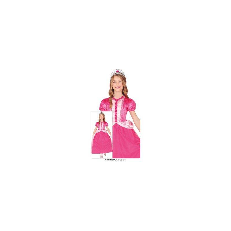 COSTUME PRINCIPESSA ROSA 5-6 ANNI