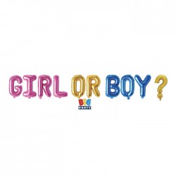 KIT SCRITTA MYLAR GENDER REVEAL 300x40cm