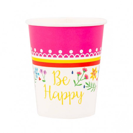 BICCHIERI 250cc HAPPY AND FOLK 8pz