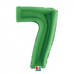 PALLONE NUMERO 7 MYLAR 102cm 40" VERDE