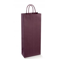 SHOPPER 1 BOTTIGLIA CORDINO 14x9x38cm SKIN VINACCIA 10 PEZZI