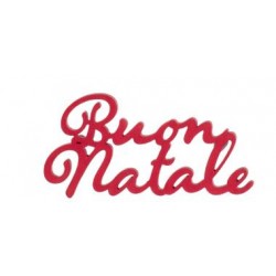 BUON NATALE ROSSO 11cm