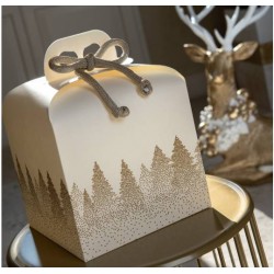 SCATOLA PANETTONE 20x20x18cm WHITE FOREST