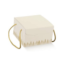 SCATOLA SEGRETO C/CORDINI 24,5x24,5x18cm WHITE FOREST
