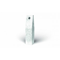 SCATOLA PORTA 1 BOTTIGLIA STICK 9x9x38cm GRIGIO DAMASCO