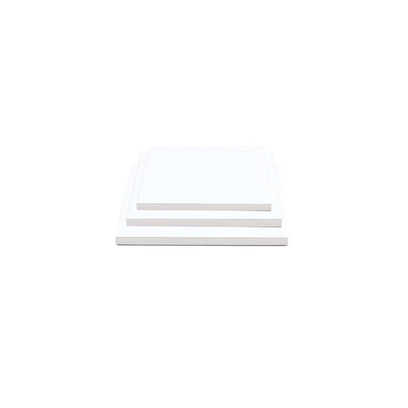 SOTTOTORTA CAKE BOARD QUADRATO 25x25x1,2cm BIANCO
