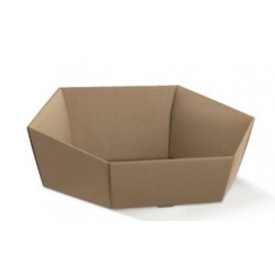 CESTA CARTONE ESAGONALE 29x23x8,5cm AVANA