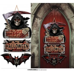 DECORAZIONE PORTA 3 PARTI IN LEGNO