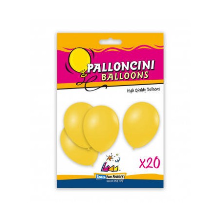 PALLONCINI LATTICE PASTELLO 9/10 26cm GIALLO 11 20pz