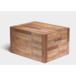 SCATOLA RETTANGOLARE FOLDING BOX 38,5x30x22cm TEAK...