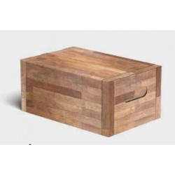 SCATOLA RETTANGOLARE FOLDING BOX 33x22x15cm TEAK PORTATA 5kg