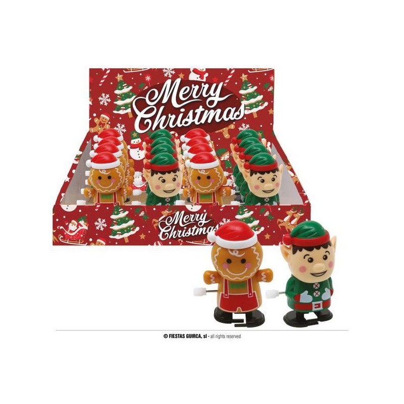 PERSONAGGI NATALIZI A MOLLA 7cm 1pz ASS.TI