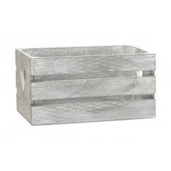 CASSETTA LEGNO GRIGIO CASL2456 21x13x11cm