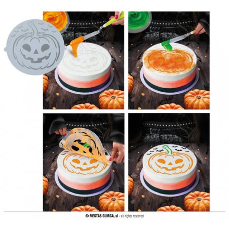 STENCIL DECORAZIONE TORTE 25cm ZUCCA