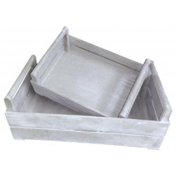 CASSETTA LEGNO GRIGIO ANTICO 36x25x13cm CASL2343 2/2