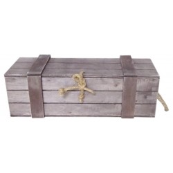 SCATOLA LEGNO BOTTIGLIA MAGNUM MARRONE 41x12,5x12,5 CASL2511