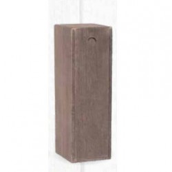 CASSETTA LEGNO MARRONE 1 BOTTIGLIA 33,5x12x12cm