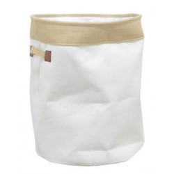 CESTELLO TONDO COTONE BICOLOR C/MANIGLIE ø40x48 COT02477