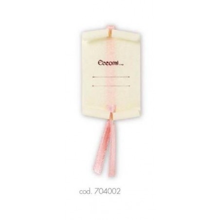 PERGAMENA C/LACCIO ECCOMI ROSA 10pz