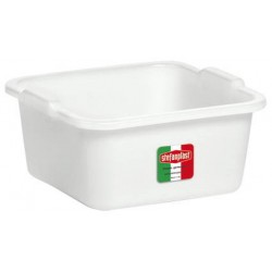 BACINELLA QUADRA 34x34cm 11lt BIANCA