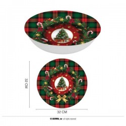 CIOTOLA ALBERO DI NATALE IN PVC Ø32cm