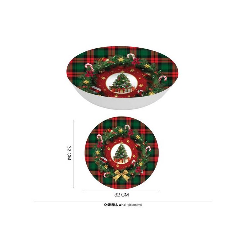 CIOTOLA ALBERO DI NATALE IN PVC Ø32cm