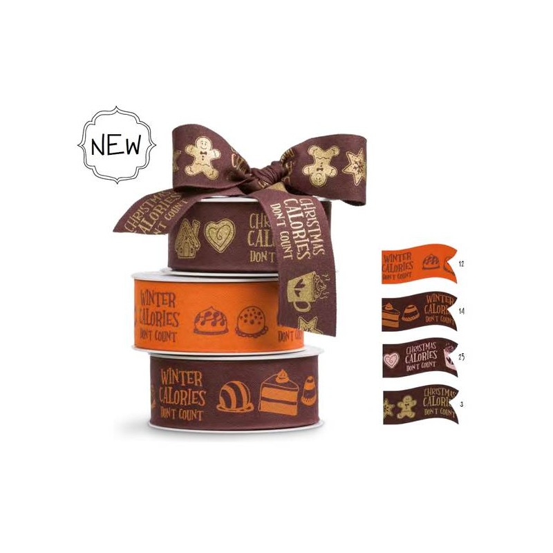 BOBINA NASTRO TESSUTO 625 WINTER mm40x15mt COL.25-MARRONE