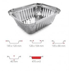 TEGLIA ALLUMINIO C+C 1 PRZ R28L + COPERCHIO CARTONCINO 50PZ CONTITAL