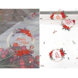 BOBINA CELLOPHANE DECORO MERRY CHRISTMAS 30my H.100x50mt