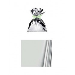 BUSTE REGALO P.P.L. 35x50cm ARGENTO METAL 50pz