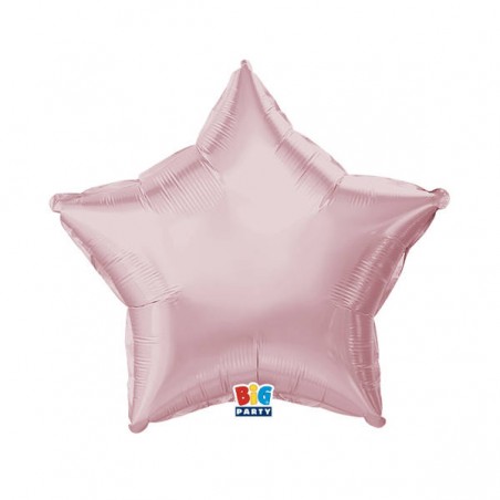 PALLONE MYLAR STELLA 18 45cm ROSA METAL