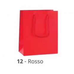 SHOPPER CARTA 157gr FONDO PIENO 24x35+24cm  COL. 12-ROSSO